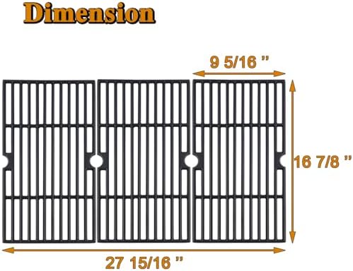 463436215 Grill Grates Grill Replacement Parts for Charbroil 4 Burner 463441514 463240015 463433016 Classic 463436213 463439915 463439914 463436214 Thermos 461471717 G432-001N-W1 Cooking Grates - Image 2