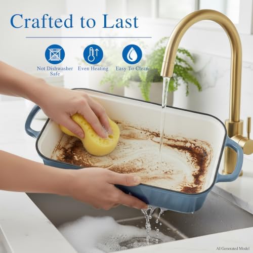 11x5 Inch Cast Iron Loaf Pan with Lid, Sourdough Bread Baking - Image 4