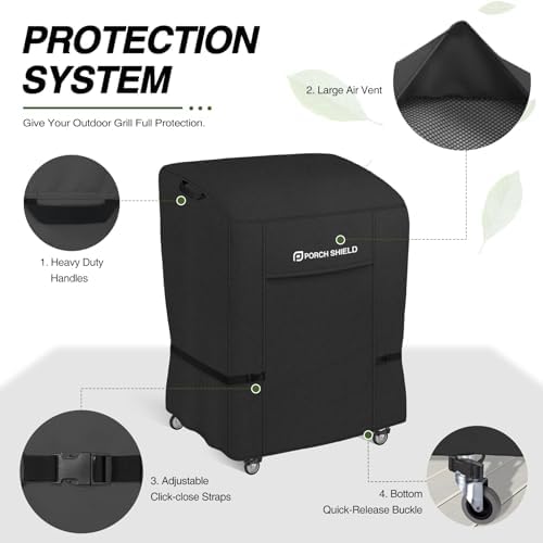 Porch Shield Waterproof Outdoor BBQ Grill Cover 32 inch, Black - Image 4