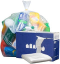 Plasticplace 32-33 Gallon Trash Bags │ 1.5 Mil │ Clear Heavy Duty Garbage Can Liners │ 33" x 39", 100 Count (Pack of 1), (W33LDC15) by Plasticplace