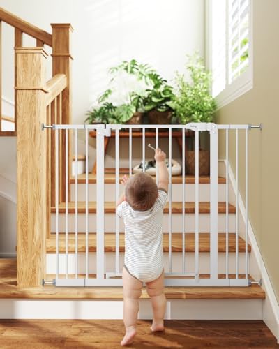keny 29"-42.5" Baby Gate for Stairs, Auto Close Safety Dog Gate - Image 2
