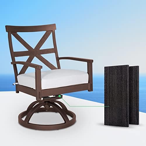 Anwenk 8Pack Patio Rocking Chair Spring Plate Replacement Part Fiberglass Spring Plates Swivel Rocker Chair Lawn Furniture Repair Replacement for Universal Outdoor Patio Furniture, 2.5" x 5"x0.25” - Image 3