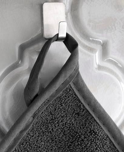 RITZ Terry Potholder & Hot Pad: Unparalleled Heat Resistant, Durable 100% Cotton – Ergonomically Designed for Optimal Grip – Easy-Care Machine Washable – 4-Pack, Federal/Graphite - Image 3