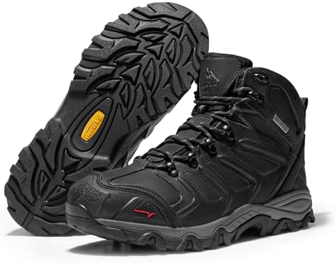 NORTIV 8 Men's Ankle High Waterproof Hiking Boots - Image 3