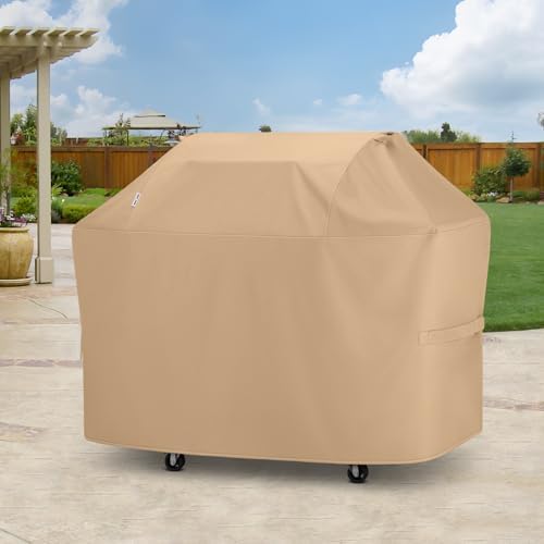Unicook Grill Cover Heavy Duty Waterproof UV Resistant 60 Inch, Light Brown - Image 7