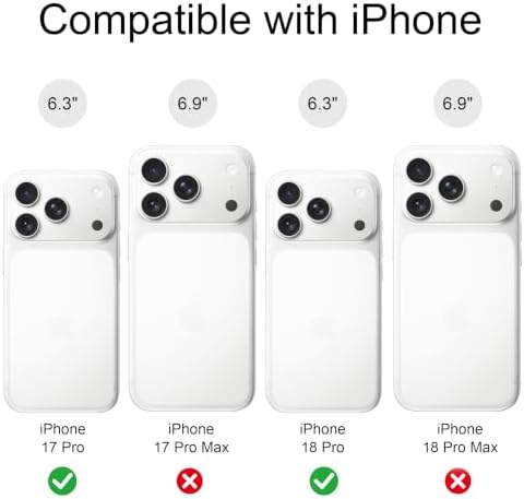 for iPhone 17 Pro Case, Magnetic Matte Frosted Dual-Layer Striped Phone Case for Women, Retro Aesthetic Cover Compatible with Mag Safe Accessories - Mocha Sky - Image 3