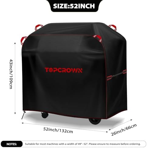 Topcrown Grill Cover for Outdoor Grill Waterproof BBQ Gas Grill Cover (52") - Image 2