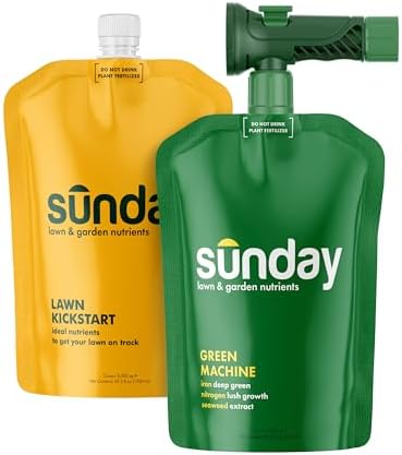 Sunday Lawn Kickstart + Green Machine Liquid Lawn Fertilizer, 2-Pack by SundayYardandGarden