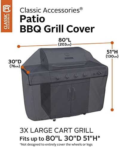 Classic Accessories Water-Resistant 80 Inch BBQ Grill Cover - Image 5