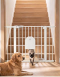 Babelio Auto Close Dog Gate with Cat Door, CatPrivilege I, 29-43" by BABELIO