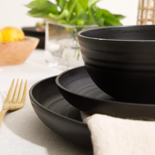 Gibson Home Plates and Bowls Set, 32 Piece Wheat Straw Dinnerware for 8 - Image 5