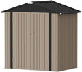 Devoko 6x4 FT Outdoor Storage Shed, Brown by DEVOKO