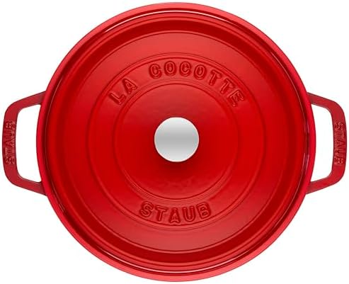 Staub 7-Qt Dutch Oven, Serves up to 7-8 People, Oven Safe to 500°F, Red - Image 4