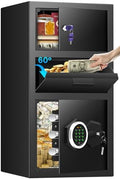 27.56" Depository Drop Safe with Slot, Digital Lock Key for Business by Sanfnz