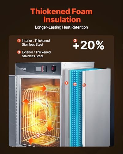 VEVOR Electric Hot Box Food Warmer, 5-Tier Commercial Warming Cabinets - Image 4