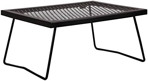 REDCAMP Folding Campfire Grill Heavy Duty Steel Grate, Portable Camp Fire Cooking Racks for Over Fire Pit by REDCAMP