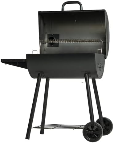 Char-Griller Barrel Pro Charcoal Grill with Charcoal Fuel, Adjustable Charcoal Tray, EasyDump Ash Pan, 785 Sq. In. Cooking Area, for Grilling & Smoking, Black - Image 2