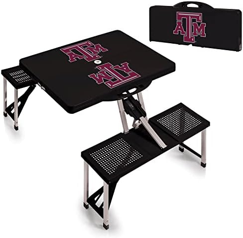 PICNIC TIME NCAA North Carolina Tar Heels Folding Picnic Table - Camping Table - Outdoor Table with Umbrella Hole - Image 4