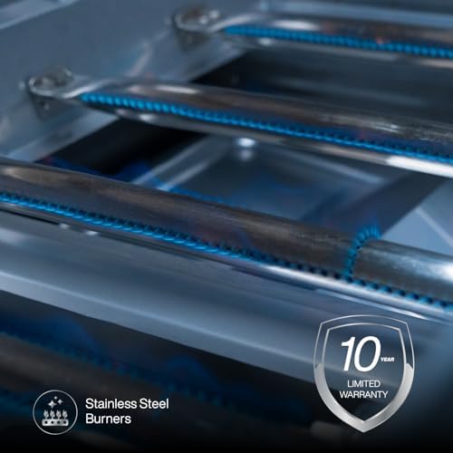 SPIRE 36" Built-in 6 Burner Dual Fuel Grill, All 304 Stainless Steel Body - Image 5