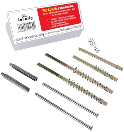 Flat Spindle Thick Door Extension Kit for Mechanical Locks & Deadbolt Locks by JOUNJIP