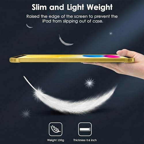 Clear Yellow Case for iPad (A16) 11th/10th Gen 11/10.9 inch 2025/22 - Image 6