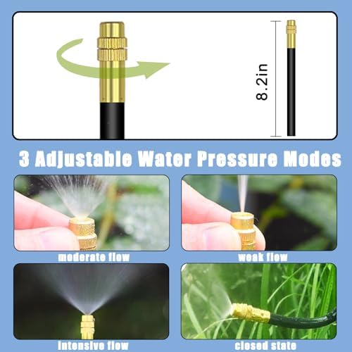 49.21Ft Drip Irrigation Kit System, 360° Bendable Garden Irrigation System - Image 4