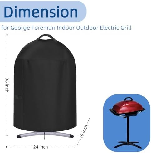 Mini Tabletop Gas Grill Cover for George Foreman Outdoor Electric Griddle - Image 2