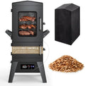 40 Inch Electric Smoker with Digital Controls & Meat Thermometer, Vertical BBQ Smoker with 4 Smoking Racks, Wood Chip Tray & Waterproof Cover, 633 Sq In Outdoor Smoker for Ribs, Brisket & Turkey by Unknown