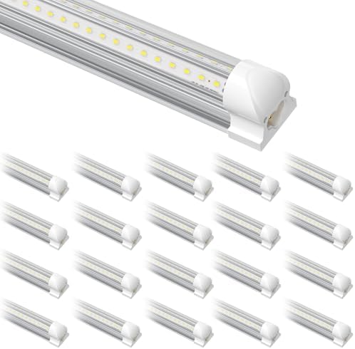 20-Pack 4FT T8 LED Shop Light, 42W 6300 Lumen 5000K Daylight, Linkable with Plug Shop Lights for Garage Ceiling Workshop Commercial Lighting, 4 Years Warranty by SUSLUM