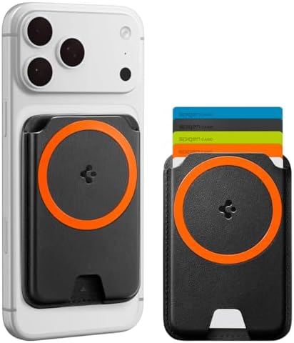Spigen for MagSafe Wallet, Holds 5 Cards, Strong Magnet, Valentinus MagFit+ by Spigen
