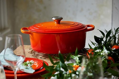 Le Creuset Enameled Cast Iron Oval Dutch Oven, 2.75 qt., Flame - Image 6