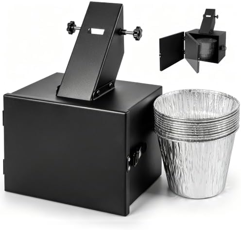 Auropeak Grease Bucket with Lid for Pellet Grill, Enclosed Drip Bucket by AUROPEAK