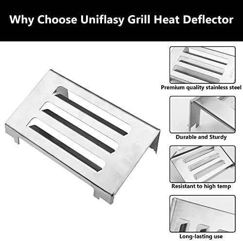 67060 Heat Deflector for Weber Spirit II 200 & 300 Series Grills (2017 and Newer), Replacement Part for Spirit II E210 E220 E310 S210/220 S310, Stainless Steel Heat Deflector for Weber Spirit 2 Parts - Image 3