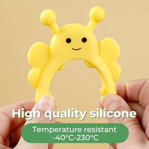 Bee Spoon Holder Cute Spoon Rest for Stove Top, Steam Releaser & Lid Lifter – Heat Resistant Silicone Cooking Gadget, Fun Kitchen Accessories, Unique Cooking Gift - Image 6