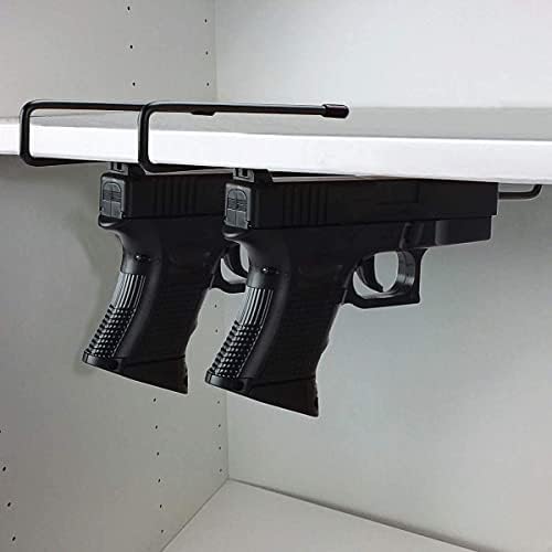 Adoreal 10 PCS Gun Rack, Pistol Rack for Gun Safe Shelf or Stack On Gun Cabinet, Gun Safe Accessory, Handgun Hanger Pistol Organizer for Display, Gifts for Hunters - Image 6