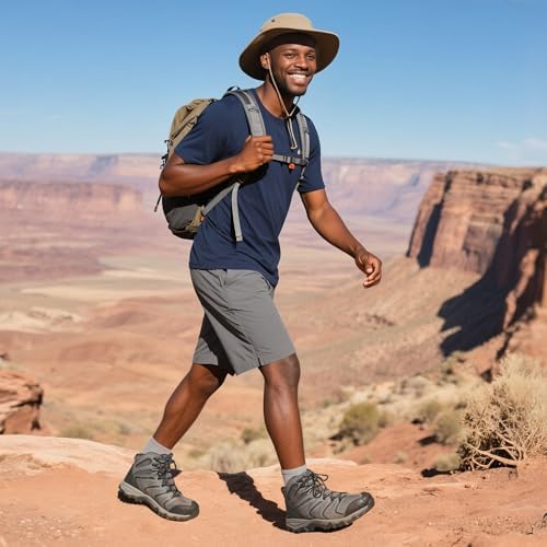 NORTIV 8 Men's Ankle High Waterproof Hiking Boots - Image 3