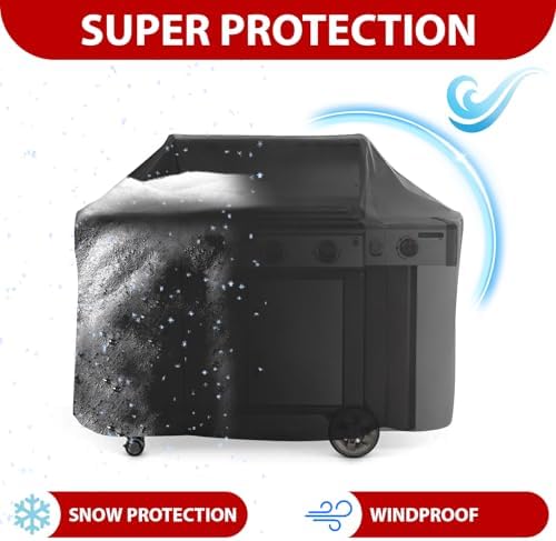 75 Inch BBQ Grill Cover, Large Gas Grill Cover for Outdoor, Compatible with Weber Summit 600, Char-Broil, Nexgrill, Brinkmann, and Dyna-glo, Waterproof, Windproof, and UV Resistant - Image 5