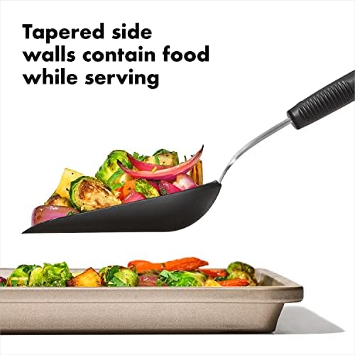 OXO Good Grips Nylon Sheet Pan Roasting Scoop for Vegetables - Black - Image 3