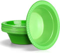30 Pack 12 oz Green Disposable Plastic Bowls Dessert, Ice Cream, Salad, Soup Serving Cups for Party, Picnic, Food Snacks (Green) by Unknown