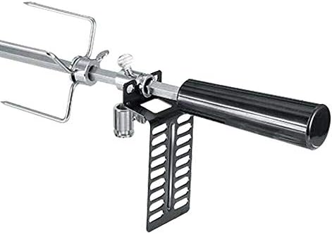 Battery-Powered Rotisserie Grill Kit 360 Rotating Grill BBQ Rotisserie Home Adjustable Stainless Steel Rotisserie Electric Grill for Most Gas Grills, Includes Spit & Motor - Image 7