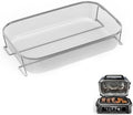 Stainless Steel 304 Crisper Basket for Ninja Woodfire Pro XL Outdoor Grill & Smoker OG800 OG900 Series, Non-Stick Air Fryer Basket for Ninja OG850 OG951 OG901 OG952 Grill Accessories by Outspark