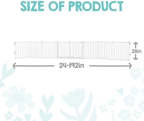 Regalo Safety 24"-192" Metal Double Door Baby Gate & Play Yard - Image 2