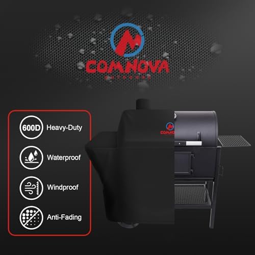 Grill Cover for Oklahoma Joe's Judge Charcoal Grill - 600D Premium BBQ Cover Waterproof and Heavy Duty for Oklahoma Joe's Judge Smoker - Image 3