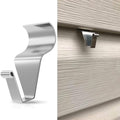 MIUKAA No-Hole Vinyl Siding Hooks, 4-Pack Stainless Steel Clips, 12lbs Load by MIUKAA
