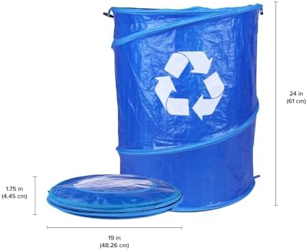 Coghlan's Pop-Up Lightweight Trash & Recycle Can – Collapsible Dual-Purpose Bin for Camping, RV, and Travel – Durable, Compact, and Easy to Store – 29.5 Gallon - Image 5
