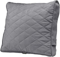 Classic Accessories Montlake FadeSafe Patio Chair/Loveseat Back Quilted Cushion, 21 x 20 x 4 Inch, Grey, Outdoor Loveseat Cushions by ClassicAccessories