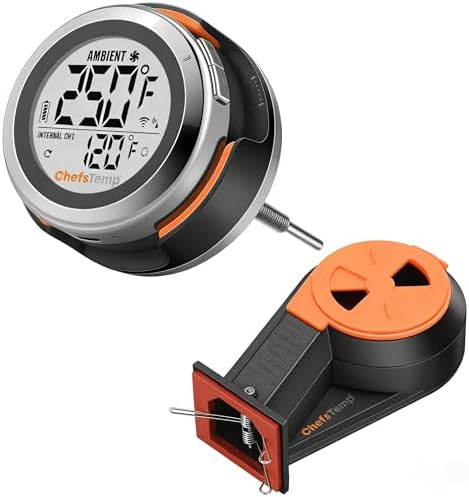 ProTemp S1 Patented Smart Grill Gauge Thermometer Hub Wi-Fi and Bluetooth for Weber Kamado Joe Grill Smoker Offset Replacement Accessories，Breezo Fan (Universal Version 0.3"Dia not for Big Green Egg) by ChefsTemp