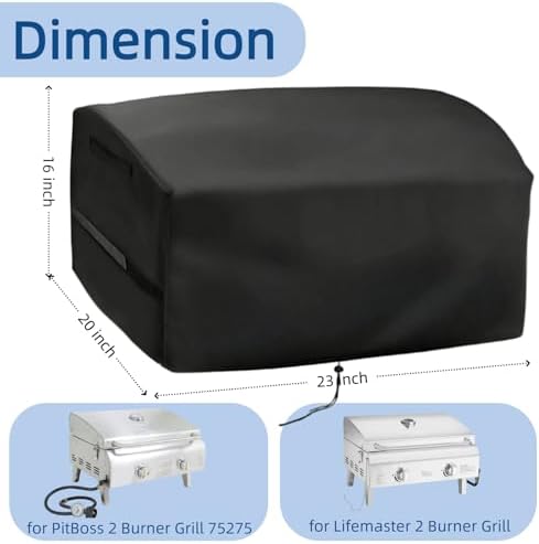 Mini Gas Grill Cover for Pit Boss 75275 for Lifemaster 2 Burner Gas Grill - Image 2