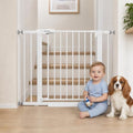 Baby Gate for Stairs, 29.7-40.6" Adjustable Dog Gate Indoor, No Drilling by Mumeasy-FocusonBabyPetSafetyGate