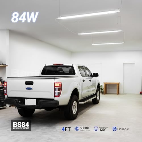 Barrina BS84 LED Shop Lights 4FT for Workshop, 84W 10000LM 5000K, 6 Packs - Image 2